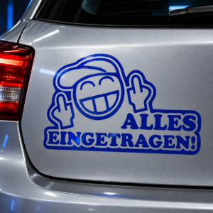 Alles eingetragen! Aufkleber – 2er Set