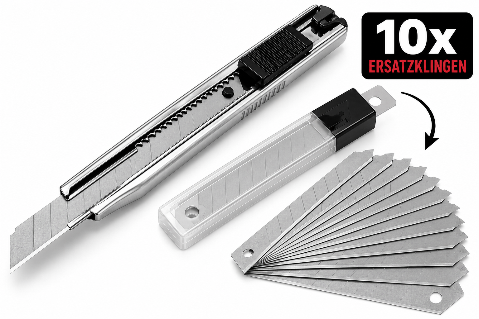 Cuttermesser mit Ersatzklingen
